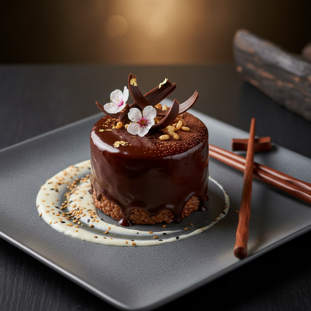 Chocolade-Rijstcake