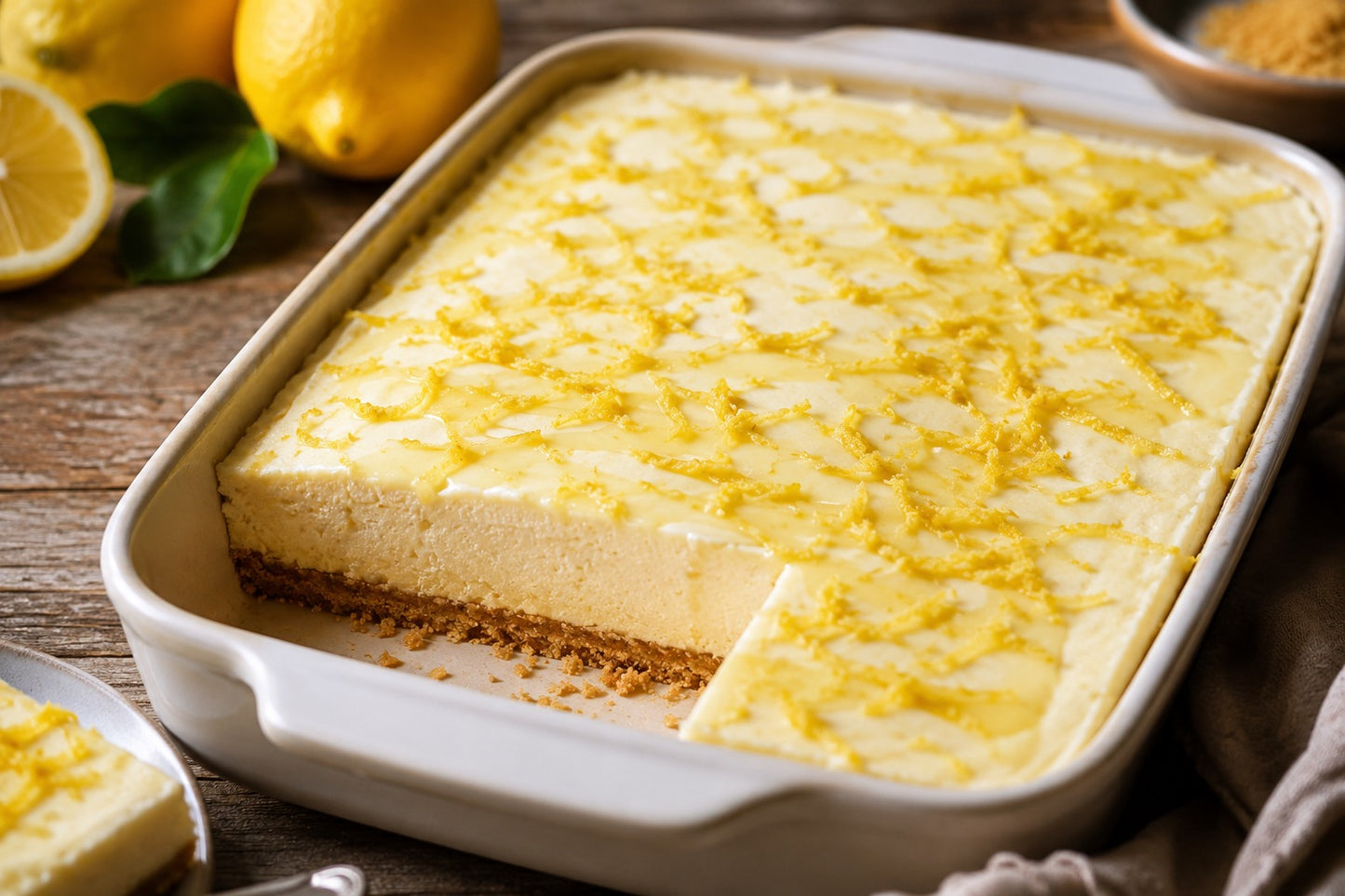 Citroen Cheesecake - Fris & Romig Dessert