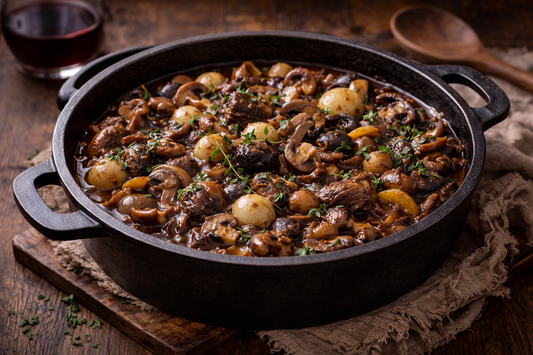 Stoof van Paddenstoelen & Tijm - Vegetarisch Shared Dinner