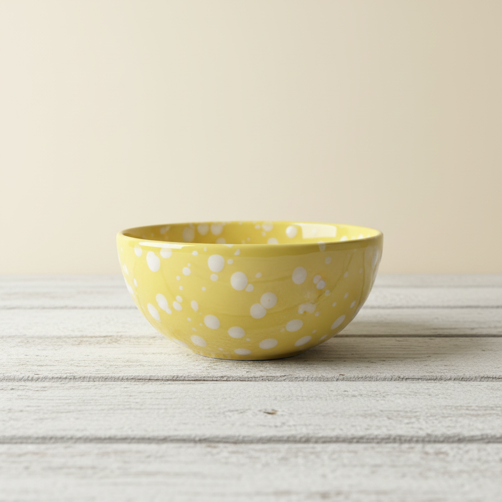Bowl Dots Yellow productfoto