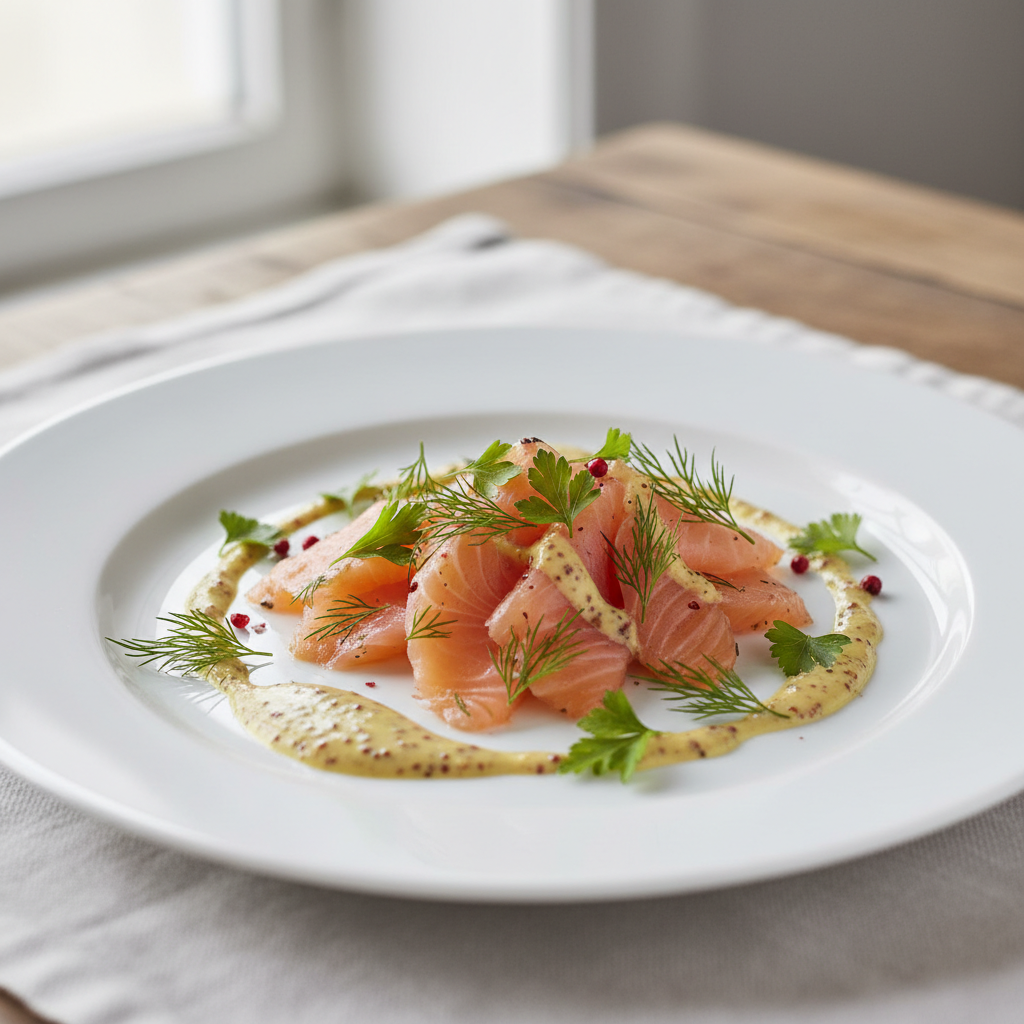 Gravad Lax met Mosterd-Dillesaus
