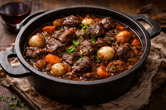 Rundvlees Stoof met Rode Wijn - Comfort Shared Dinner
